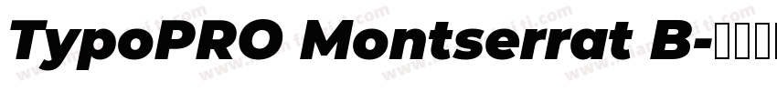 TypoPRO Montserrat B字体转换